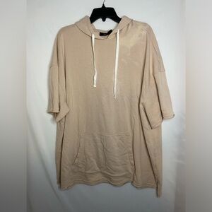 Men’s - xxl - short sleeve hoodie - khaki